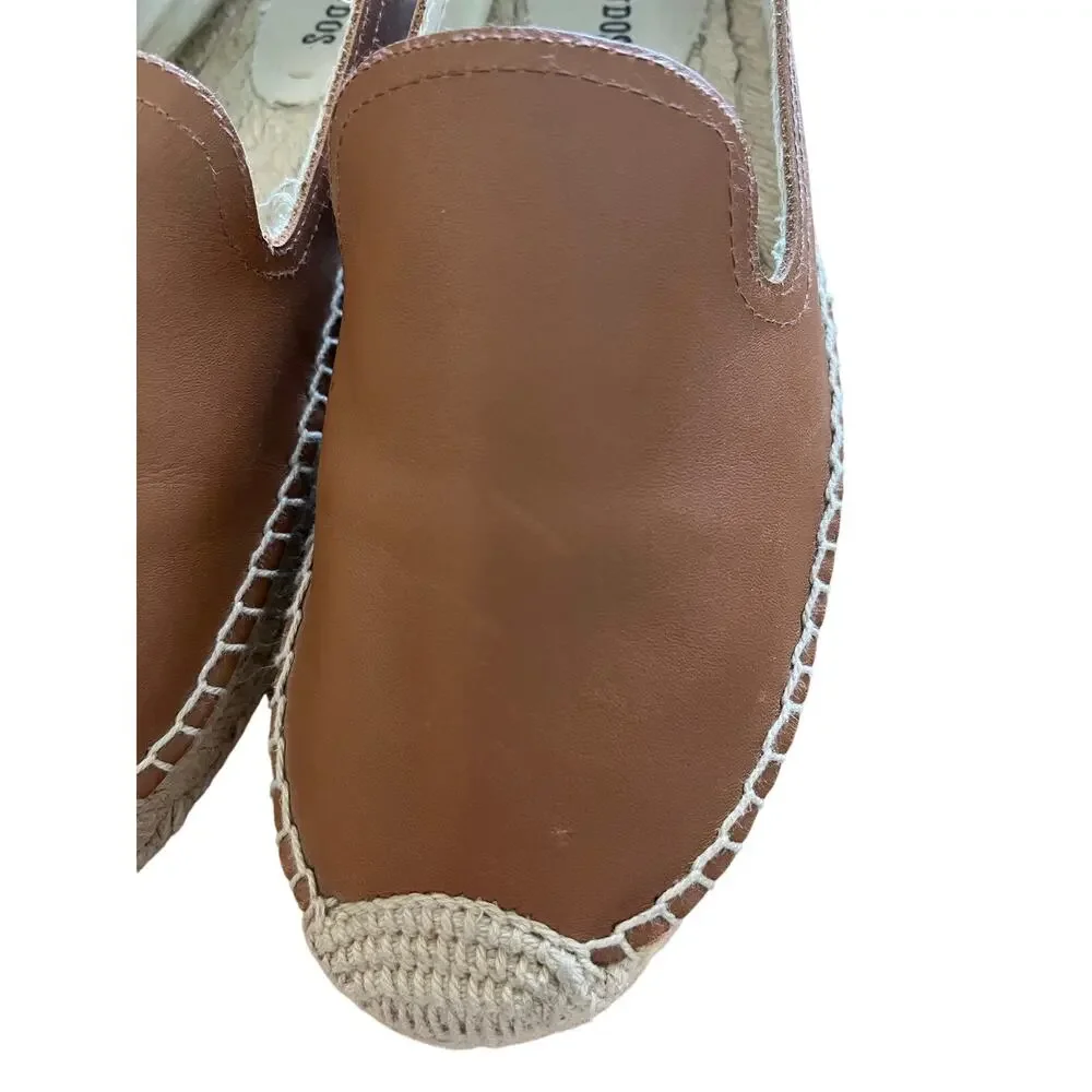 Soludos | Women's Size 9 Leather Espadrilles Brown